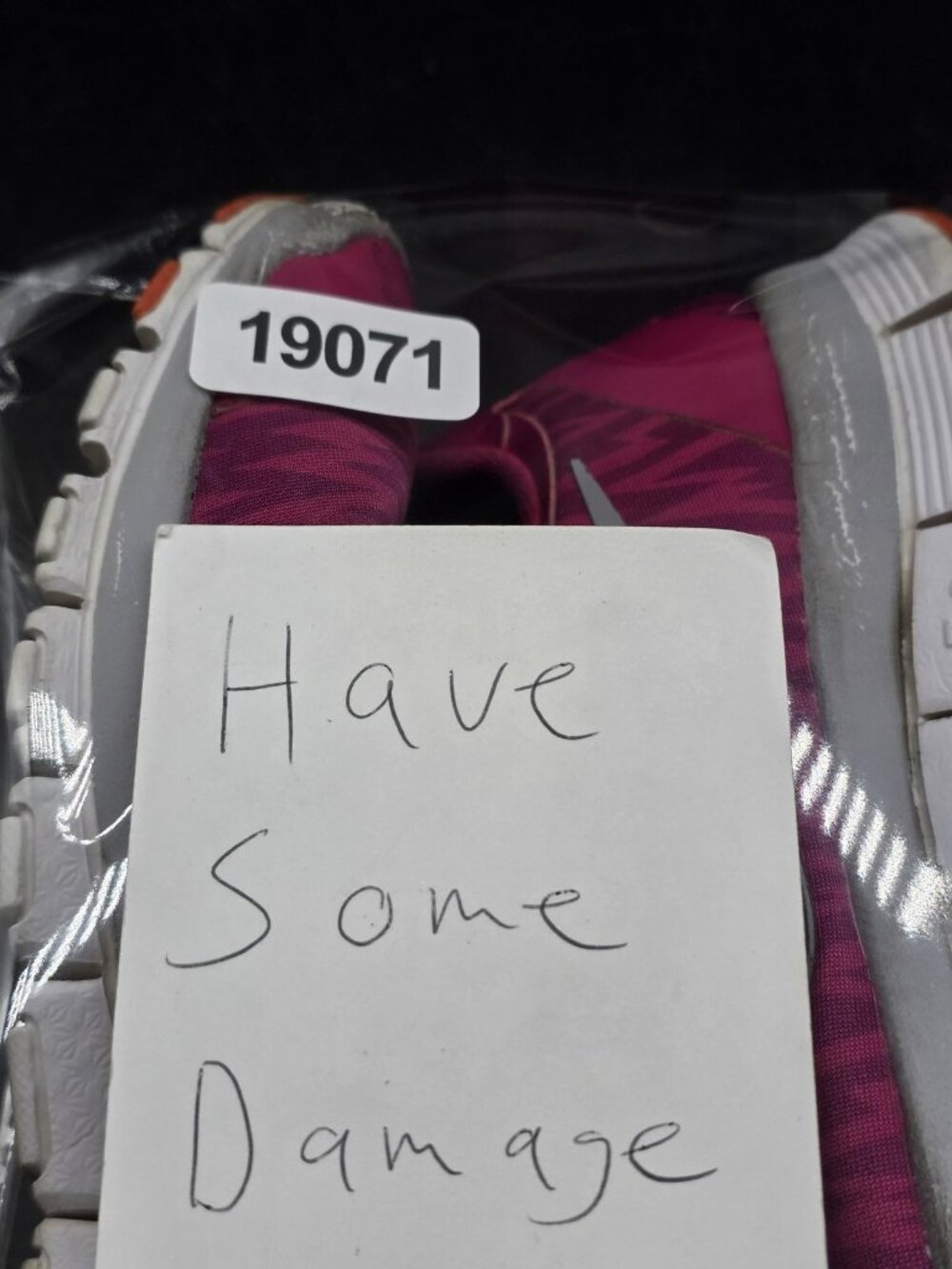 Nike Free 5.0 Shoes Womens Size 9 Pink Mesh Running Sneakers Damaged 511281-502 - Picture 15 of 15